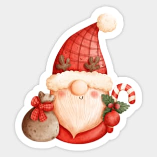 Christmas decorations, christmas gnomes Sticker